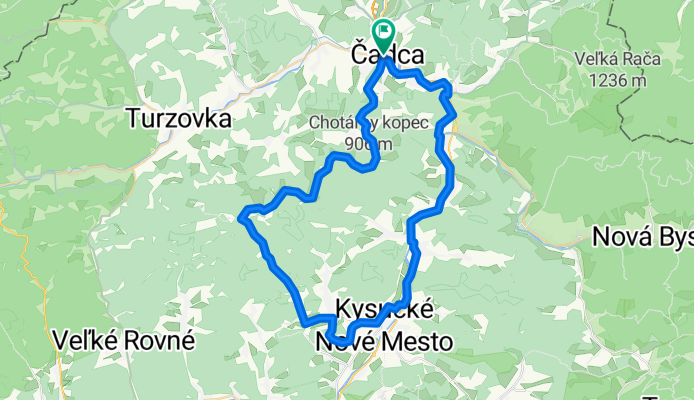 CA- Chot.kopec- Jakub. vrch- Kys.N. Mesto