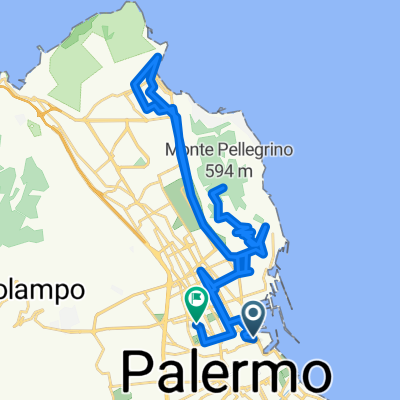 Palermo --&gt; Monte Pellegrino --&gt; Mondello