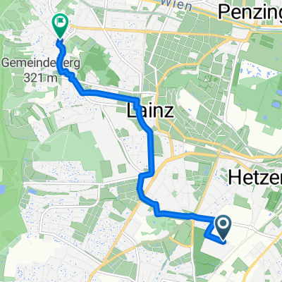 Hainbuchenweg nach Veitlissengasse