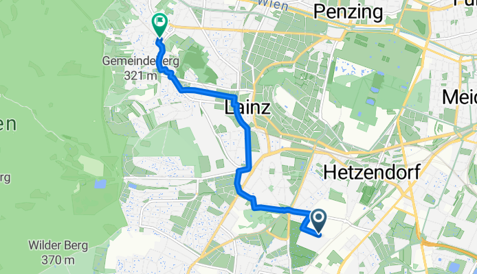 Hainbuchenweg nach Veitlissengasse