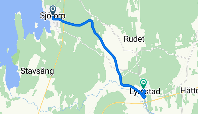 Sjöfallsvägen, Sjötorp to Järnvägsgatan, Lyrestad