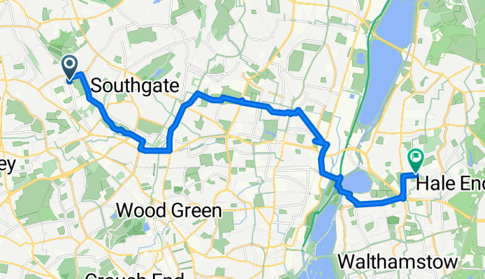 От Brunswick Park Road до Nelson Road