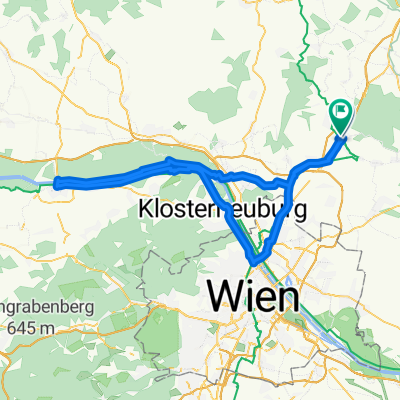 Route in Wolkersdorf im Weinviertel