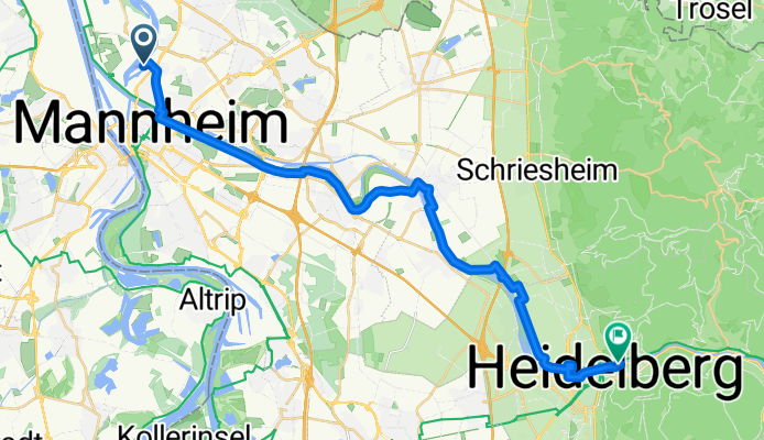 Von Mannheim bis Heidelberg