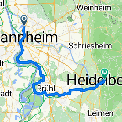Von Mannheim bis Heidelberg über Schwetzingen länger
