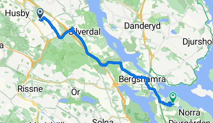 Borgarfjordsgatan, Kista to Forskarbacken, Stockholm