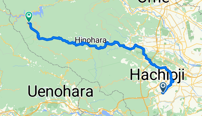 東浅川町, 八王子市へ川野, 奥多摩町