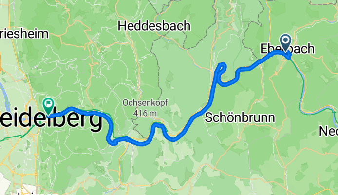 Von Eberbach bis Heidelberg