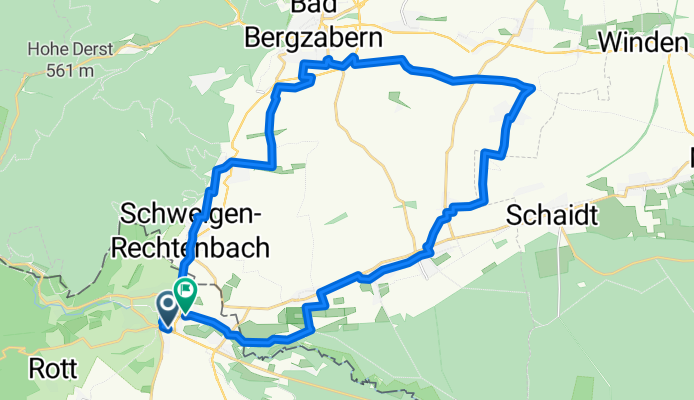 Route in Weißenburg  30km