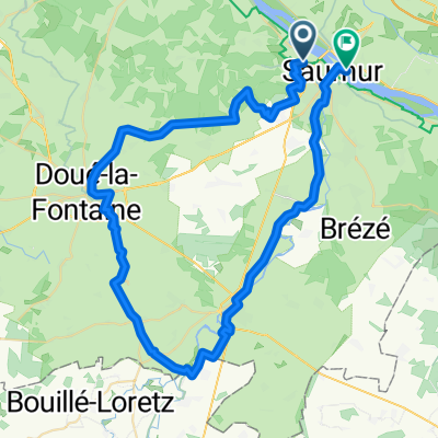 Rue Jean Ackerman, Saumur nach Boulevard de Verden, Saumur