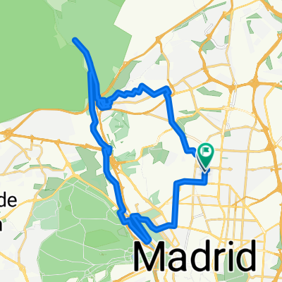 De Calle del Aviador Zorita a Calle del Aviador Zorita