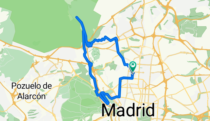 De Calle del Aviador Zorita a Calle del Aviador Zorita