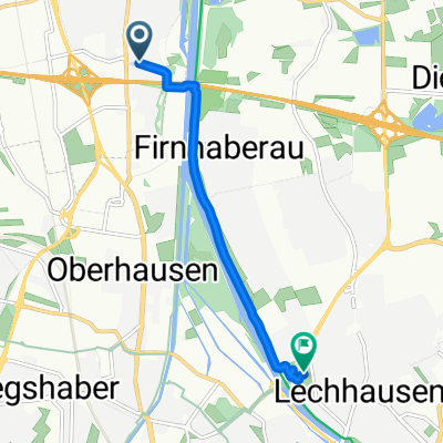 Augsburger Straße, Gersthofen nach Schillstraße, Augsburg