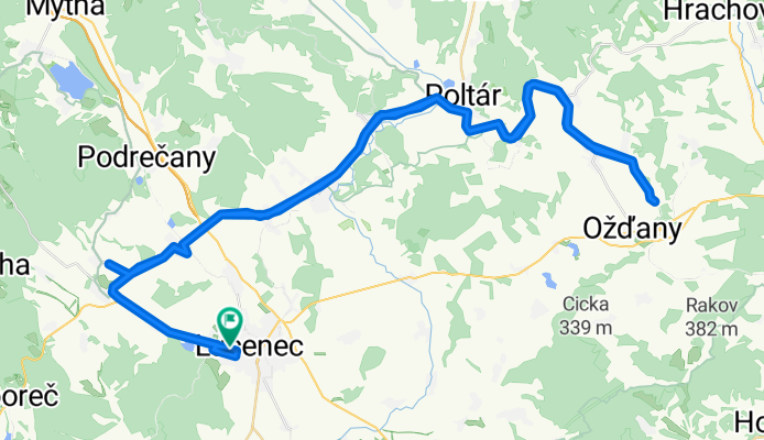 Route in Lučenec