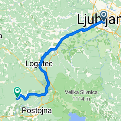 Gornji trg nach Bukovje- Predjama