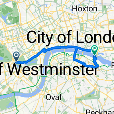 Route in London