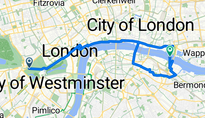 Route in London