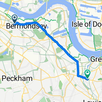 Druid Street, London to Blackheath Road, London