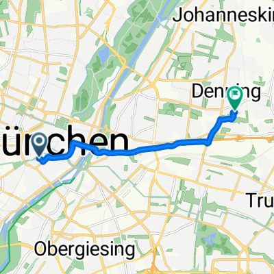 Oberanger, Munich to Eylauer StraĂźe, Munich