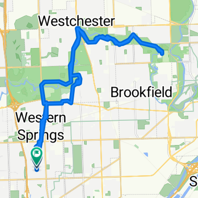 Woodland Ave, Western Springs to Woodland Ave, Western Springs