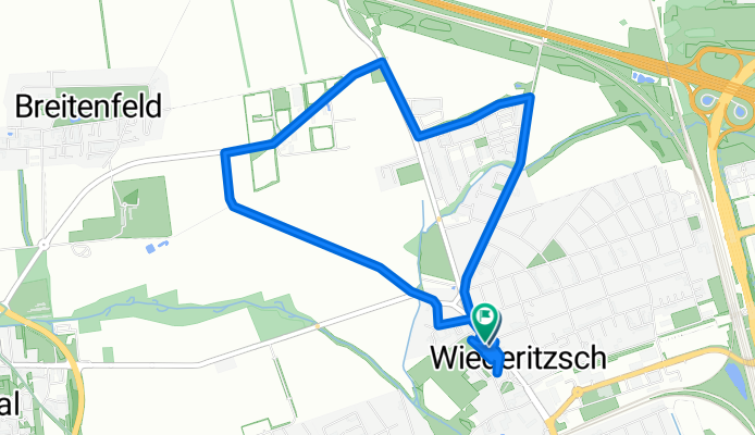 Delitzscher Landstraße nach Karl-Marx-Straße