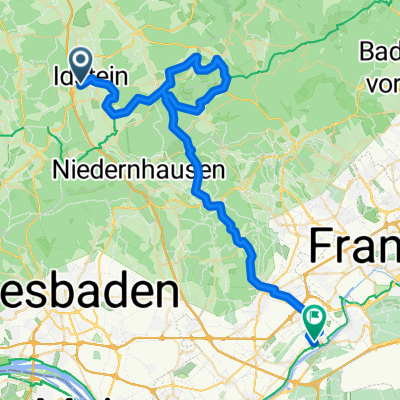 Idstein über Schwarzbachquelle zur Mündung