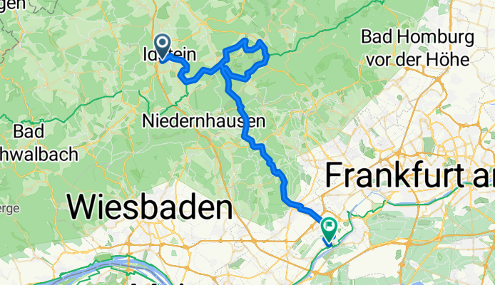 Idstein über Schwarzbachquelle zur Mündung