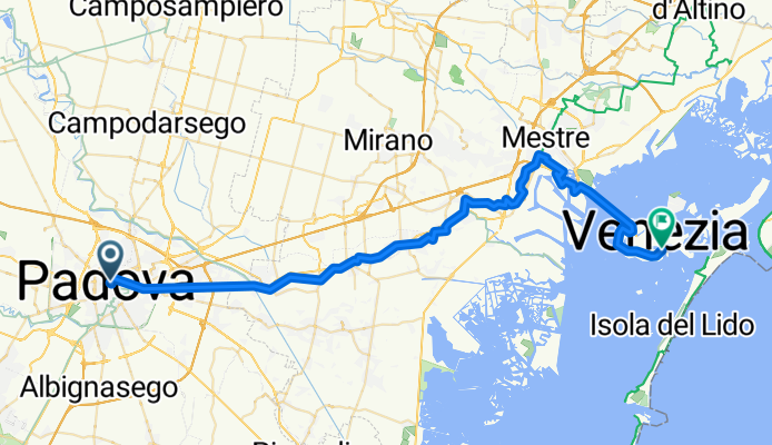 From Padua to Venice Centre