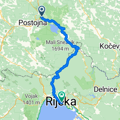 Rakov Škocjan nach Klana