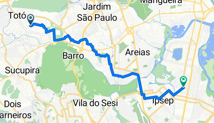 De Rua Luiz Paes de Andrade a Rua Alemanha