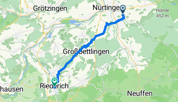 Von Nürtingen bis Riederich
