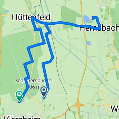 Viernheim-Heddesheim-Hüttenfeld-Viernheim CLONED FROM ROUTE 1009516