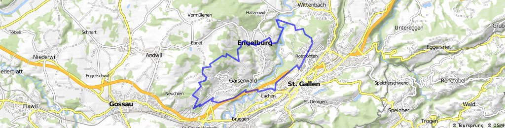 Rundfahrt St.Gallen-Rosenberg-Erlenholz-Engelburg ...