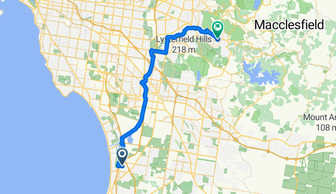 McBride Cr, Seaford to Bayview Av, Upwey