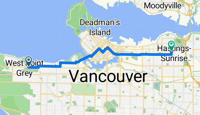 WB W 4th Ave @ NW Marine Dr to Kaslo Street