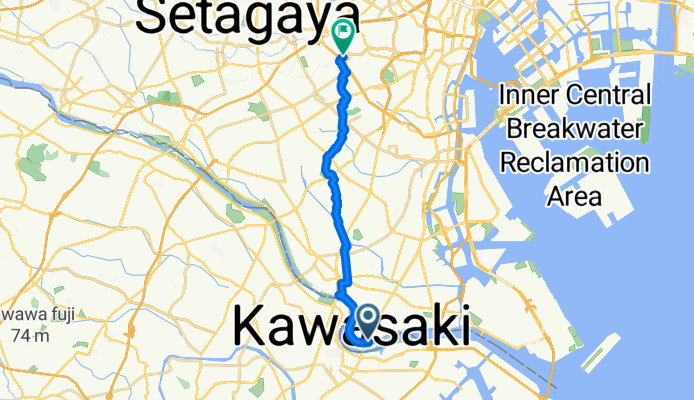 南六郷3丁目, 大田区へ上目黒1丁目, 目黒区