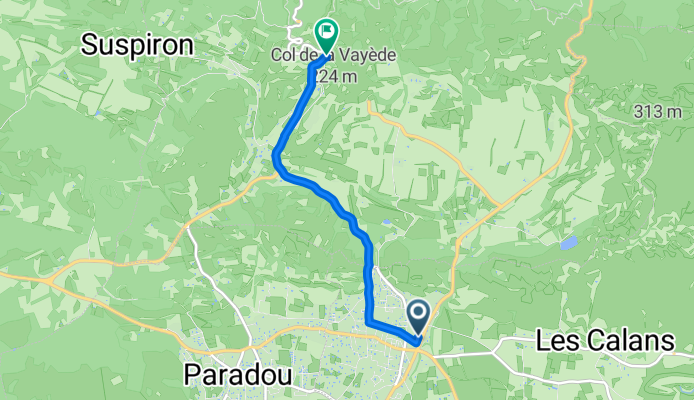 Chemin Saint Marc nach Route des Carrières