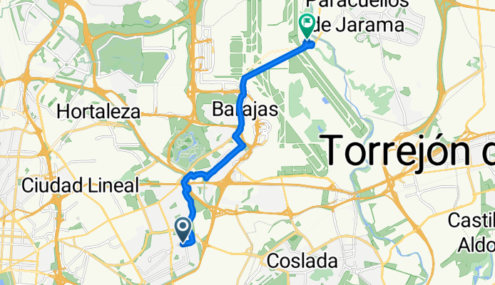 De Calle de Julia García Boután a Calle Miguel de Cervantes