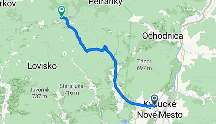 Kysucké N.Mesto- Nesluša- Jakubovský vrch