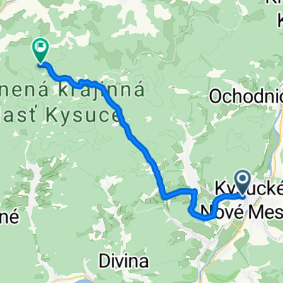 Kys.N.M.- Nesluš. rybník- Rudinská - Kamenité rozhľadňa