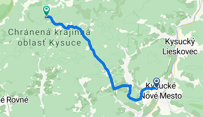 Kys.N.M.- Nesluš. rybník- Rudinská - Kamenité rozhľadňa