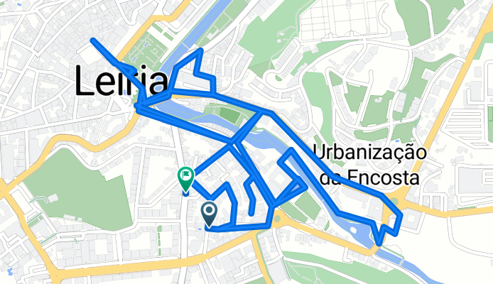 Leiria - Acesso Ciclovia Rio Lis (loop) - Loop Rio Lis - Leiria (aprox.)