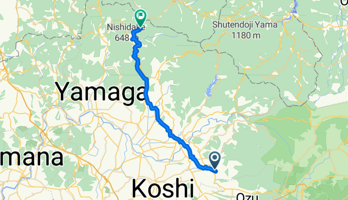 旭志小原, 菊池市へ鹿北町椎持, 山鹿市