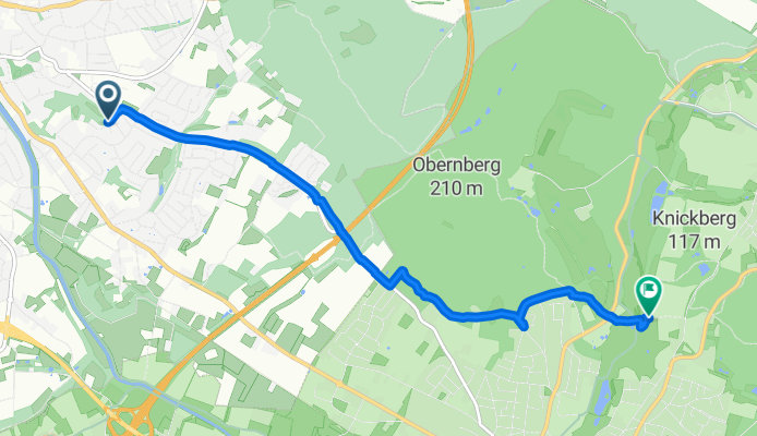 Langenbergstraße, Herford nach Alte Vlothoer Straße, Bad Salzuflen