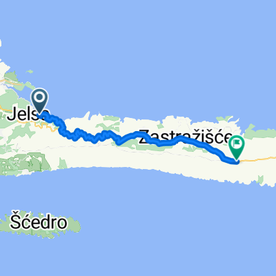 Jelsa, Jelsa to Državna Cesta 116, Zastražišće