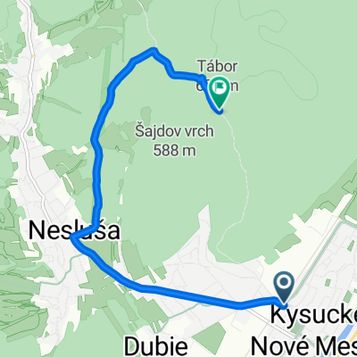 Kysucké N.M.- Nesluša- Majtánky- rozhľ. Tábor