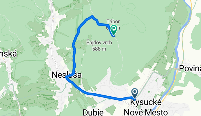 Kysucké N.M.- Nesluša- Majtánky- rozhľ. Tábor