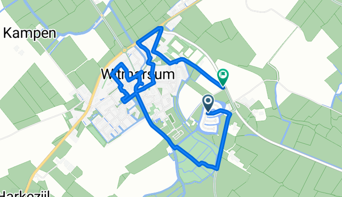 Route in Witmarsum