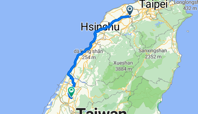 From Taoyuan District to Taichung City