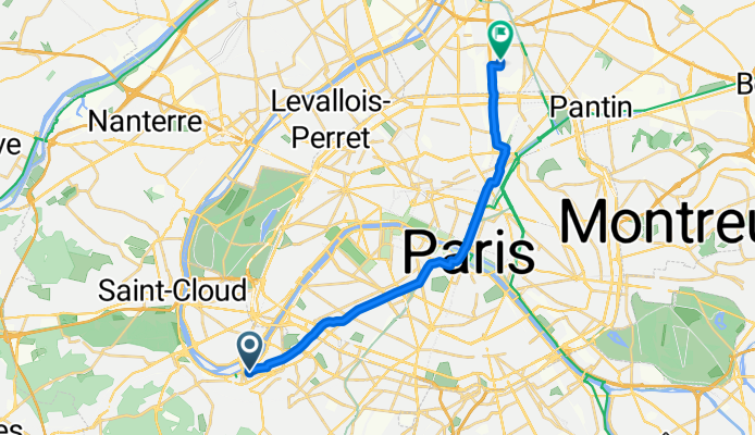 Villa Haussmann, Issy-les-Moulineaux à Rue de la Procession, Saint-Denis